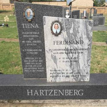 HARTZENBERG Ferdinand 1912-2003 &amp; Tiena 1918-2001
