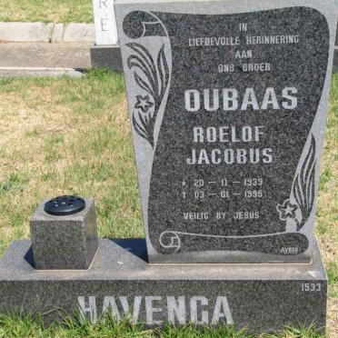 HAVENGA Roelof Jacobus 1939-1995