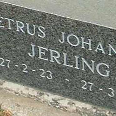 JERLING Petrus Johannes 1923-1993