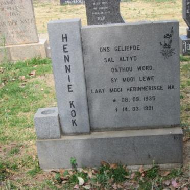 KOK Hennie 1935-1991