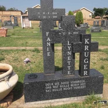 KRUGER Fanie 1944-2001 &amp; Lynette 1948-
