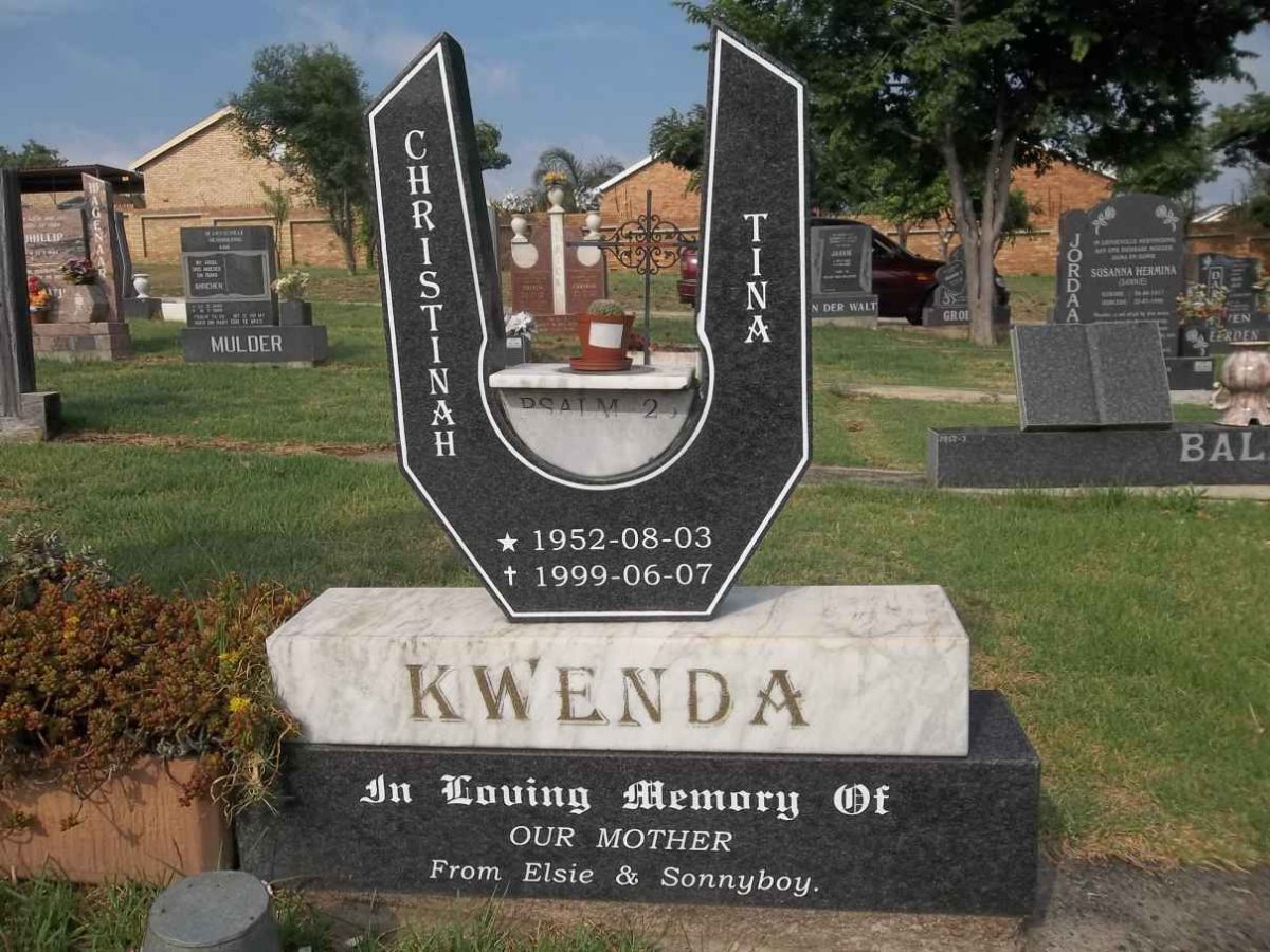 KWENDA Christinah 1952-1999