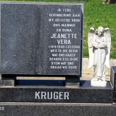 KRUGER Jeanette Vera 1946-2000