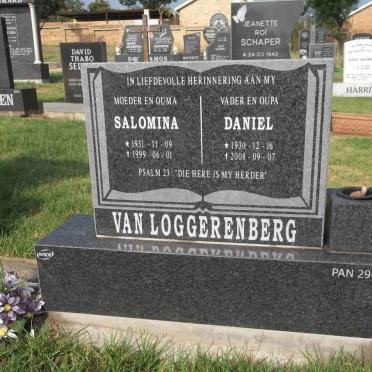LOGGERENBERG Daniel, van 1930-2008 &amp; Salomina 1931-1999