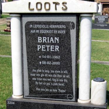 LOOTS Brian Peter 1962-2000