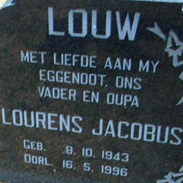 LOUW Lourens Jacobus 1943-1996