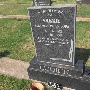 LUDICK Sakkie 1926-2001