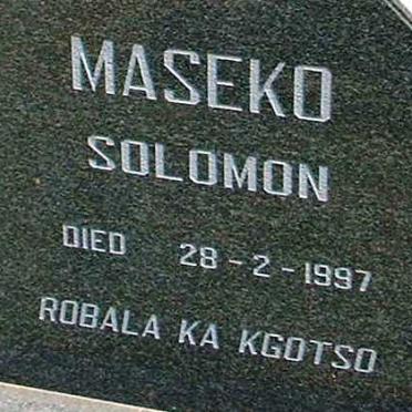 MASEKO Solomon -1997
