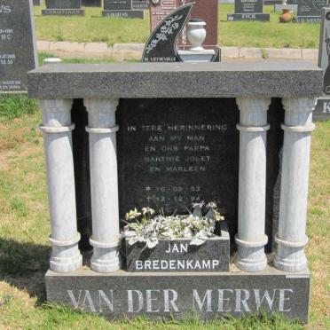 MERWE Jan Bredenkamp, van der 1953-1994