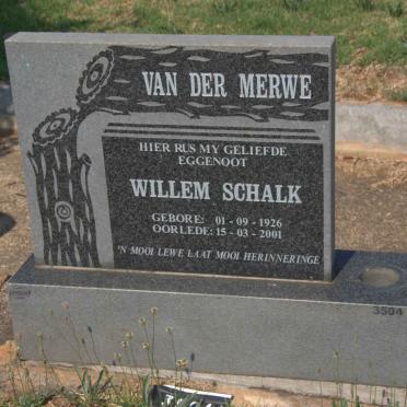 MERWE Willem Schalk, van der 1926-2001