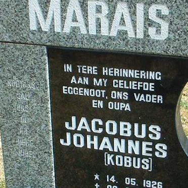 MARAIS Jacobus Johannes 1926-1996
