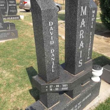 MARAIS David Daniël 1921-2002 &amp; Maria Elizabeth 1923-2001