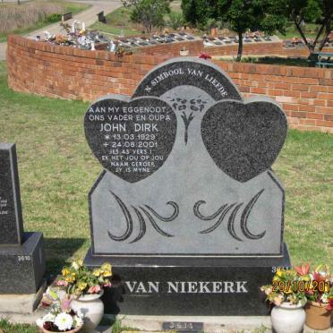 NIEKERK John Dirk, van 1929-2001