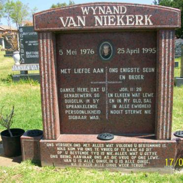 NIEKERK Wynand, van 1976-1995