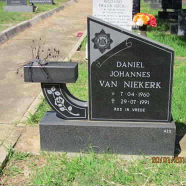 NIEKERK Daniel Johannes, van 1960-1991