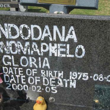 NDODANA Nomaphelo Gloria 1975-2000