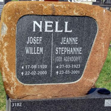 NELL Josef Willem 1920-2000 &amp; Jeanne Stephanne ADENDORFF 1923-2001