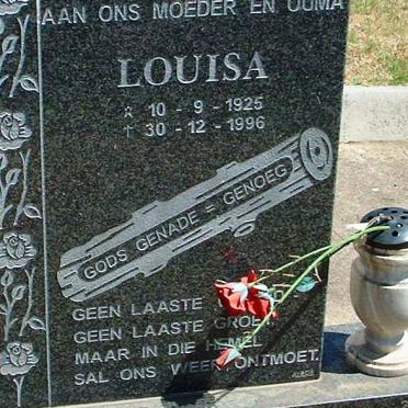 OBERHOLZER Louisa 1925-1996