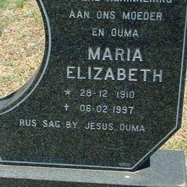 OLIVIER Maria Elizabeth 1910-1997