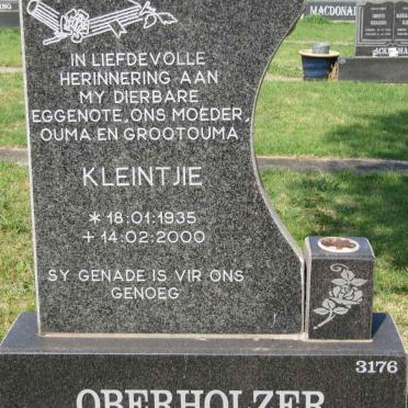OBERHOLZER Kleintjie 1935-2000