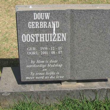 OOSTHUIZEN Douw Gerbrand 1939-2001