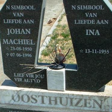 OOSTHUIZEN Johan Machiel 1950-1996 &amp; Ina 1955-