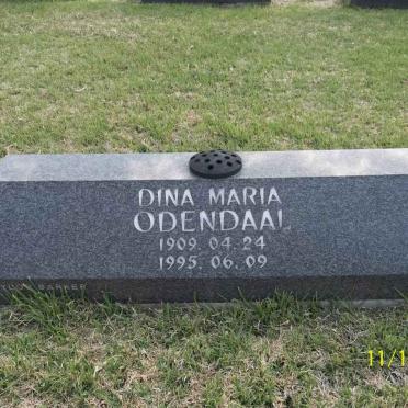 ODENDAAL Dina Maria 1909-1995