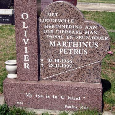 OLIVIER Marthinus Petrus 1966-1999