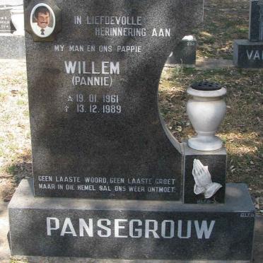 PANSEGROUW Willem 1961-1989