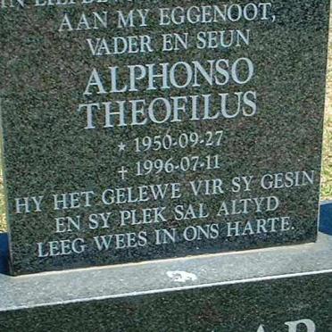 PIENAAR Alphonso Theofilus 1950-1996