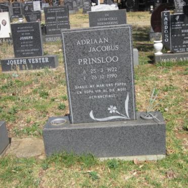 PRINSLOO Adriaan Jacobus 1922-1990