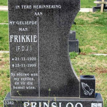 PRINSLOO F.D.J. 1920-1999