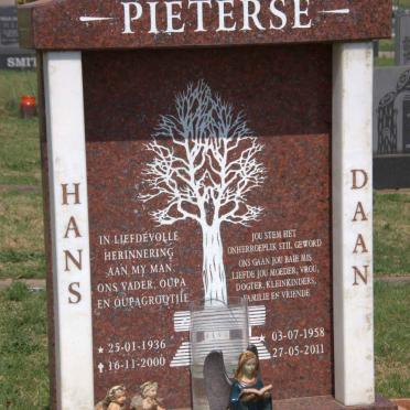 PIETERSE Hans 1936-2000 : PIETERSE Daan 1958-2011