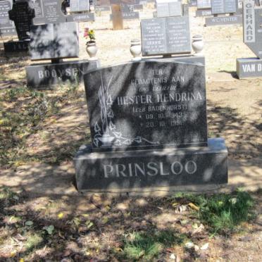 PRINSLOO Hester Hendrina nee BADENHORST 1943-1991