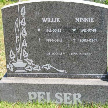 PELSER Willie 1912-1994 &amp; Minnie 1912-2005