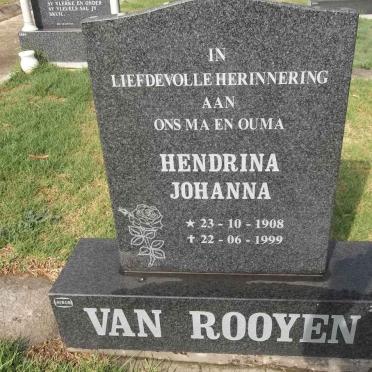 ROOYEN Hendrina Johanna, van 1908-1999