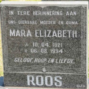 ROOS Mara Elizabeth 1921-1994