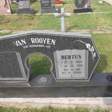 ROOYEN Bertus, van 1925-1999