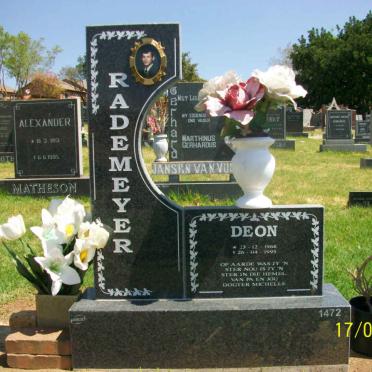RADEMEYER Deon 1968-1995