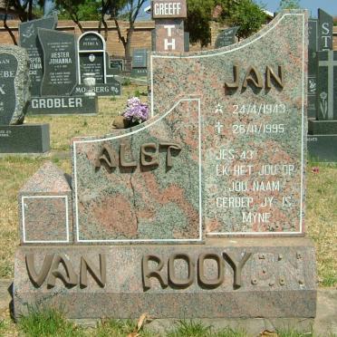 ROOYEN Jan, van 1943-1995 &amp; Alet