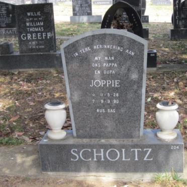 SCHOLTZ Joppie 1928-1990