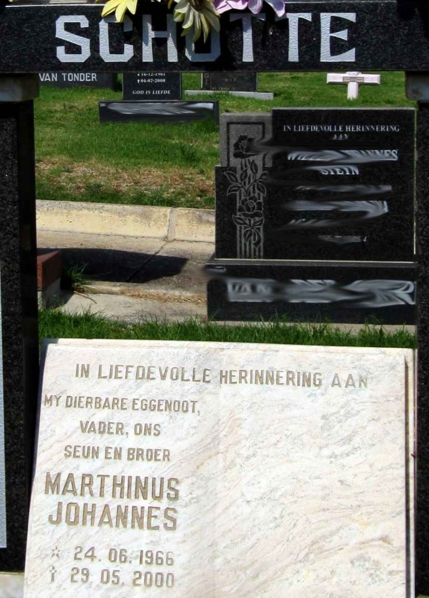 SCHUTTE Marthinus Johannes 1966-2000