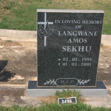 SEKHU Langwane Amos 1955-2001