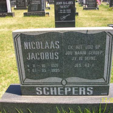 SCHEPERS Nicolaas Jacobus 1921-1995