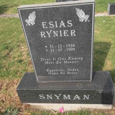 SNYMAN Esias Rynier 1934-1999