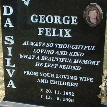 SILVA George Felix, da 1952-1996