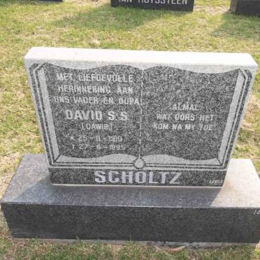 SCHOLTZ David S.S. 1910-1995