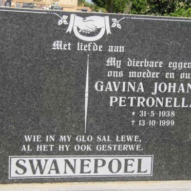 SWANEPOEL Gavina Johanna Petronella 1938-1999