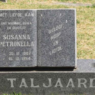 TALJAARD Susanna Petronella 1907-1994