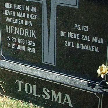 TOLSMA Hendrik 1925-1996